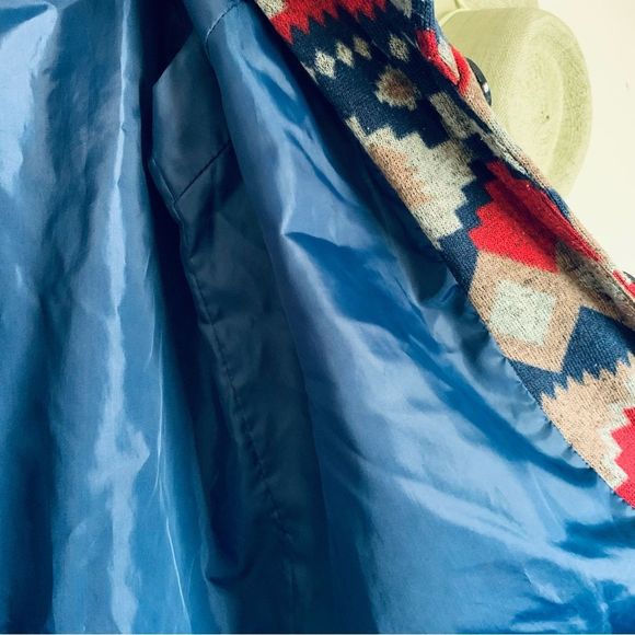 SIMPLY Emma Western Boho Aztec Tribal Print Sweater Winter Coat | Size: 1X - Picture 4 of 6